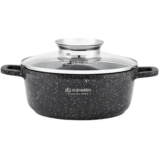 Кастрюля Edenberg EB-8117 с гранитным покрытием и крышкой 3.3 л 22 см - фото 1
