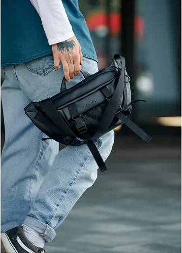 Чоловіча поясна сумка бананка Sambag 38х21 см sum0022765 - фото 7