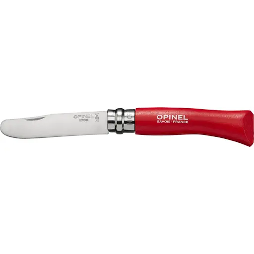 Нож Opinel №7 VRI Inox "My First Opinel". Цвет – красный