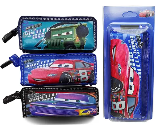 Пенал-косметичка із кодовим замком Тачки, 2 змійки, 792 (В асортименті) - фото 2