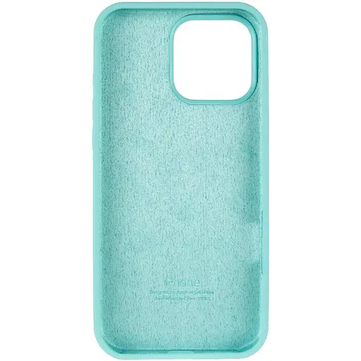 Чехол Epik Silicone Case Full Protective AA для Apple iPhone 13 Pro Max 6.7 Бирюзовый/Marine Green - фото 3