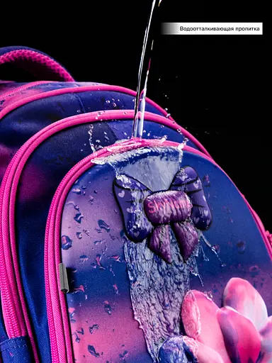 Школьный рюкзак с ортопедической спинкой для девочки фиолетовый Winner /SkyName 37х30х18 см для начальной школы (R2-183) - фото 9