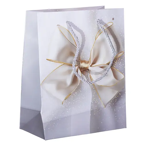 Подарочный пакет Yiwu с бантом 18х10х22.5 см 12 штук HP-10359-12 - фото 5