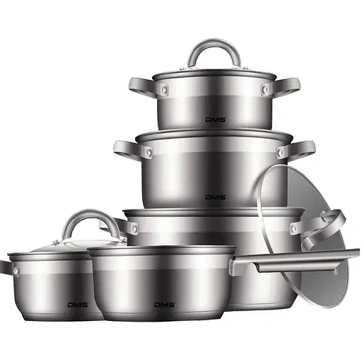 Набір каструль DMS TSE2009C з нержавіючої сталі - фото 1