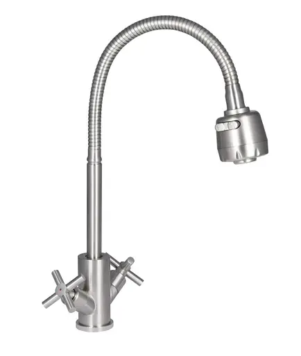 Змішувач для кухні Lidz Wind 013F4, Nickel LDWIN013F4NKS43391 - фото 1