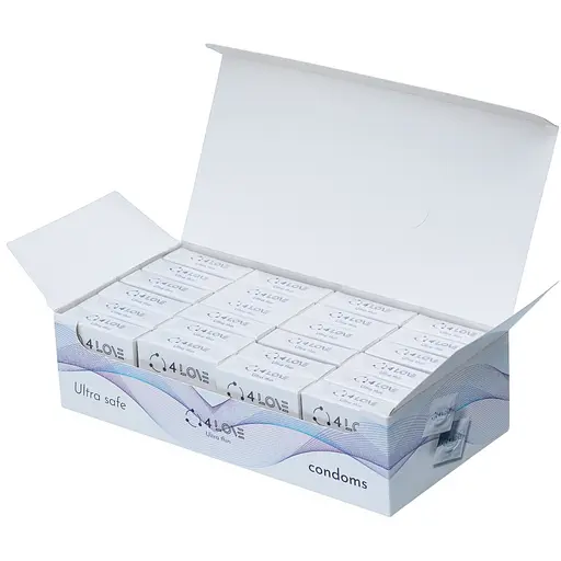 Презервативи 4Love Ultra thin ультра тонкі 24 уп. 96 шт. - фото 1