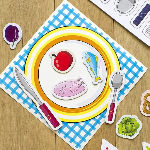 Навчальні пазли. Вивчаємо продукти харчування. Iq-club для малюків (у) 13203003 - фото 5