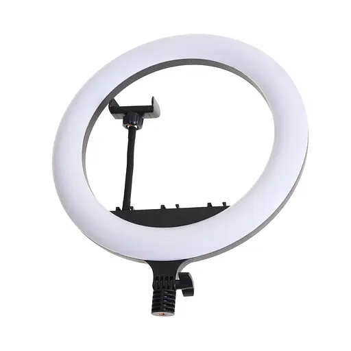 Кольцевая лампа блогера Brille с 3 держателями LED 24W CCT 36 см (TE-053) - фото 5