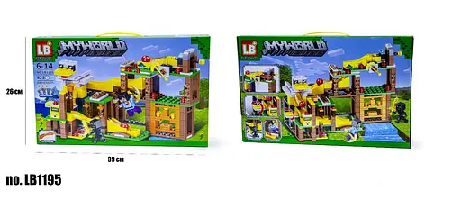 Конструктор Майнкрафт, LB1195, 425 деталей, 39x26 см - фото 2