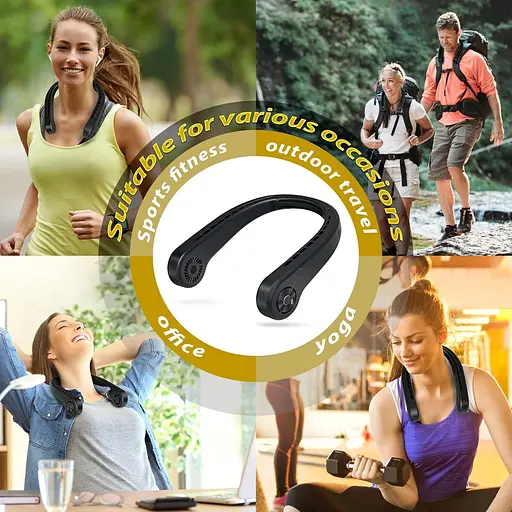 Портативний шийний вентилятор USB - фото 4