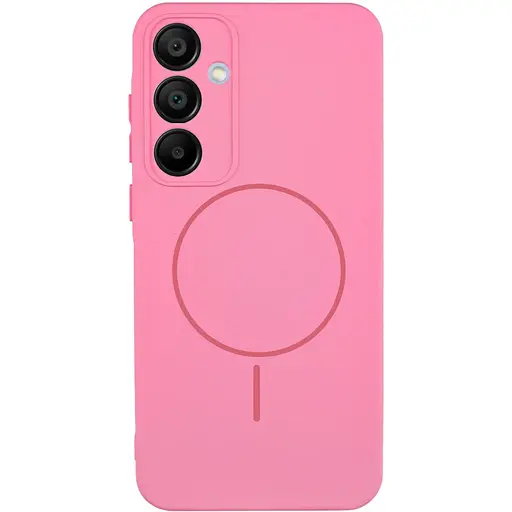 Чехол Silicone Cover Lakshmi Full Camera (AA) with MagFit для Samsung Galaxy S23+ Розовый / Light pink