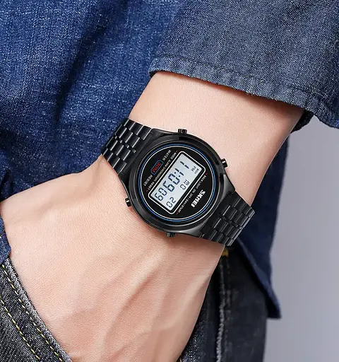 Чоловічий наручний годинник Skmei 2146 вінтаж Чорний - фото 6