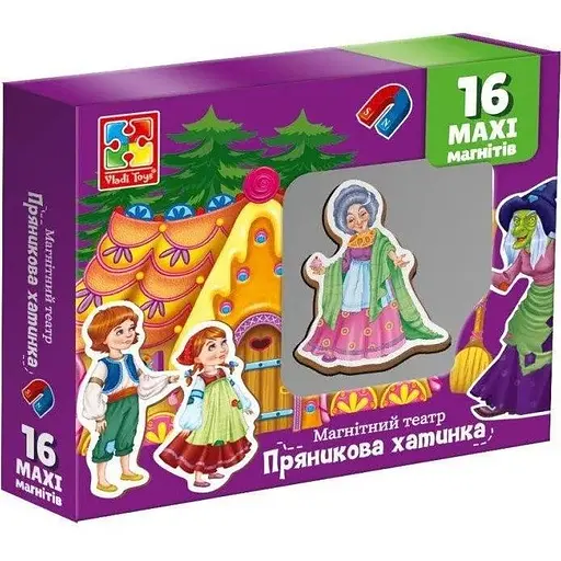 Гра настільна Vladi Toys Магнітний театр. Пряникова хатинка VT3206-54 (4820234763795) - фото 1