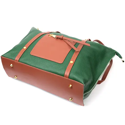 Кожаная сумка женская Vintage 33х25х12 см sum0024823 - фото 3