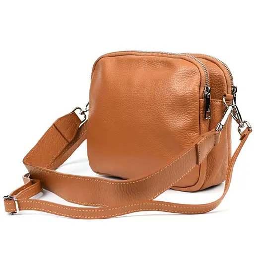 Кожаная женская сумка Virginia Conti 23х18х10 см sum0028546 - фото 9