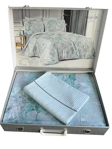 Постільна білизна Lily Turquoise Тенсел Maison D'or pbe0052193 - фото 3