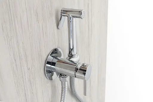 Набір гігієнічного душу прихованого монтажу Rea Loop chrom REA-B4106, Хром - фото 5