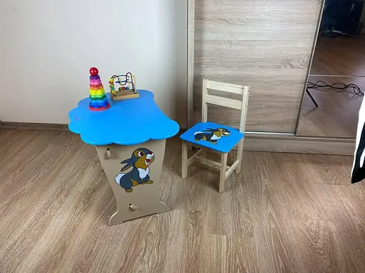 Дитячий письмовий столик та стільчик кришка Хмарка - фото 4