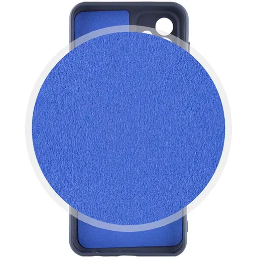 Чохол Silicone Cover Lakshmi Full Camera (AAA) для Samsung Galaxy A32 4G Темно-синій / Midnight blue - фото 3