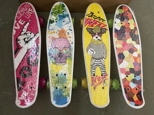 Пенни борд SC25144 56*15 см колеса PU светятся, в пленке (6906231567364) Микс - фото 2