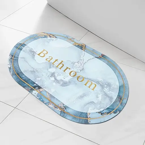 Килимок вологопоглинаючий Wall Sticker 38х58х3 мм Ванна кімната мармур (D) SW-00001569 - фото 4