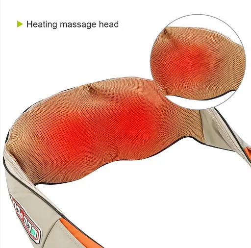 Роликовый массажер для шеи и спины с ИК-подогревом LaGuerir 6 кнопок - фото 6