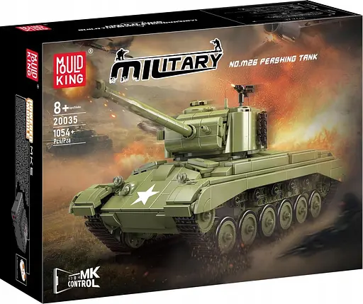 Конструктор танк М26  на радіокеруванні Mould King   Pershing Tank Technik військова техніка для дорослих та дітей 1054 деталі - фото 7