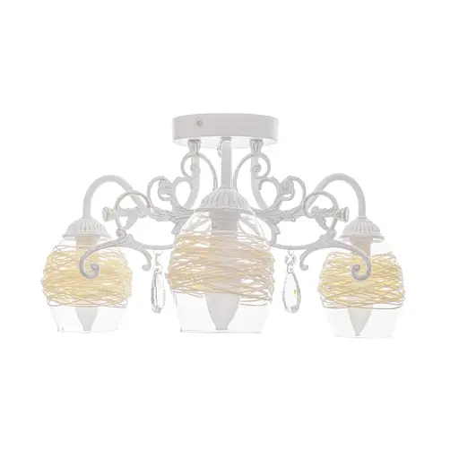 Люстра потолочная Brille классическая E14 40W WH (BCL-661C/3)