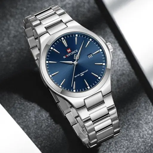 Часы мужские наручные Naviforce Spartan (Серебристый) - фото 7
