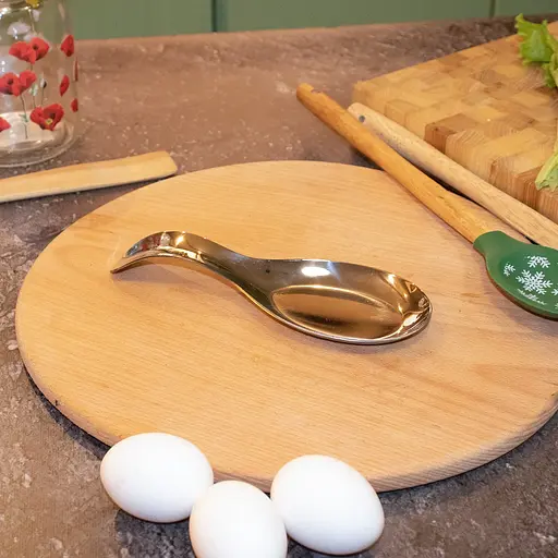 Підставка для ополоника та ложки з нержавіючої сталі 20х7.8 см, Kitchette Сріблястий 85986 - фото 5