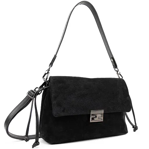 М'яке замшеве жіноче кросбоді із затяжками Tavinchi CH-8585A-Y
