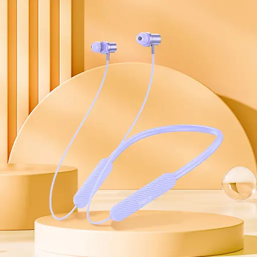 Навушники бездротові Hoco ES70 вакуумні фіолетовий - фото 2