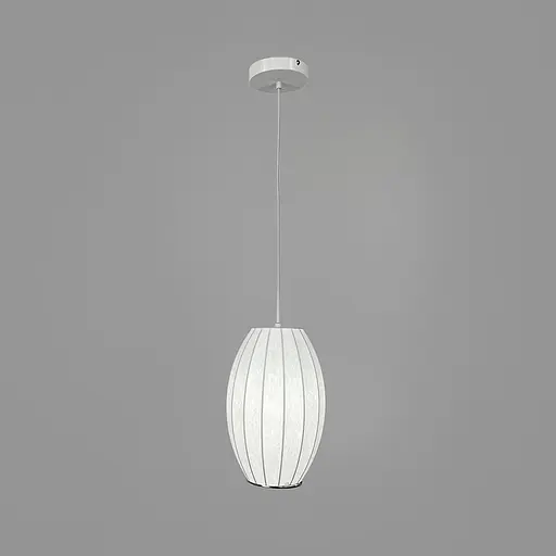 Дизайнерський світильник із полімерним овальним абажуром Ø19х28 см Line F AK05-190 x 280 Білий - фото 7