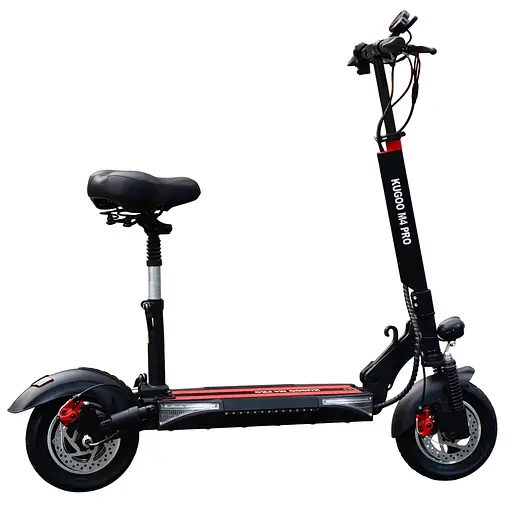 Электросамокат с сиденьем KUGOO M4 PRO 48V 1000W + усиленный аккумулятор 18Ah - фото 1