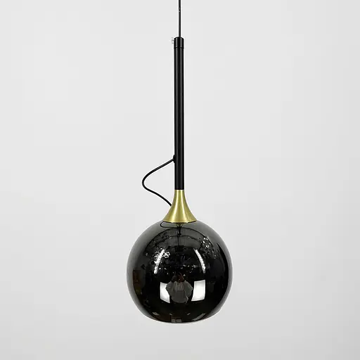 Чорний світильник із графітовим плафоном та магнітом | Арт. G 157/1 BK | Line F - фото 4