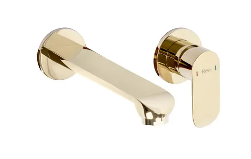 Смеситель для умывальника Rea Hyper + Box gold REA-B2060 Золотой - фото 1
