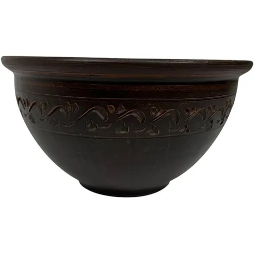 Макитра гончарная молоченная керамика Декор 2.5 л Украинская глиняная посуда - фото 2