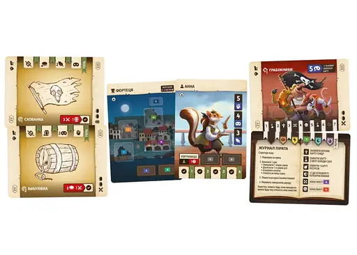 Настольная игра Geekach Games Хвостатые приключения. Пиратское наследство (Wildtails: A Pirate Legacy) (укр.) (GKCH206wt) - фото 4