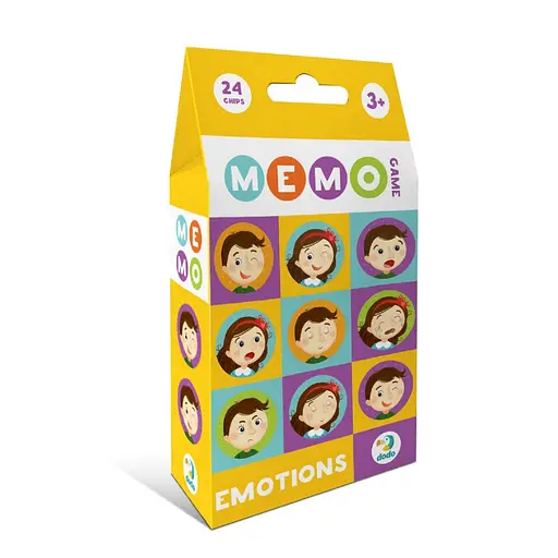 Настільна гра-мемо "Емоції" DoDo Toys 301240, 24 фішки із зображенням - фото 1