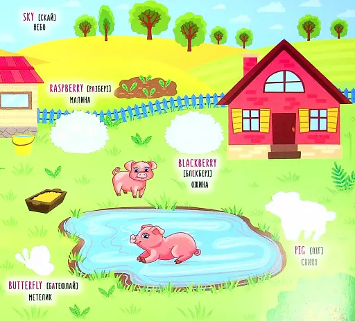 Наліпки-навчалки. Гомінка ферма. Noisy Farm - фото 5