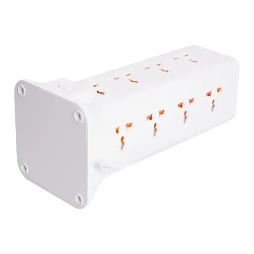 Мережевий фільтр-подовжувач Yiwu HP-5-11MF TOWER B24 4,8 м 12 розеток 3USB + 1PD LED-лампа білий  - фото 5