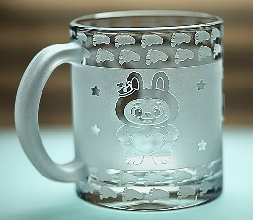 Дитяча скляна чашка 320 мл Лабуба кружка з гравіюванням склянка для малюка Labubu - фото 1