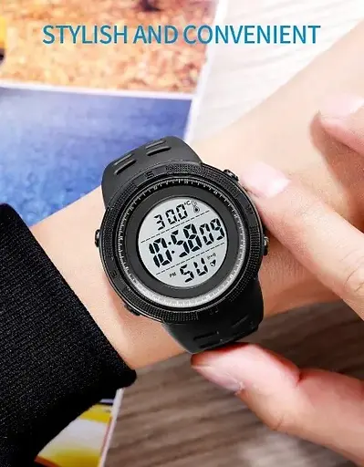 Мужские спортивные часы Skmei 1681 с термометром Белый - фото 6