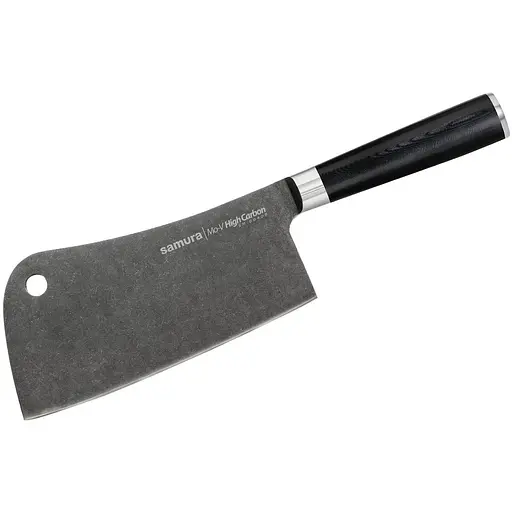 Нож-топор кухонный для мяса 180 мм Samura MO-V Stonewash (SM-0040B)