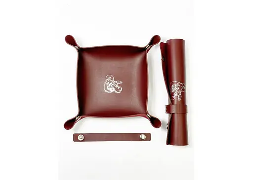 Настільна гра Планета Ігор Лоток для кубиків Дракон (бургунді) (Dice tray Dragon burgundy) (pi-dt006) - фото 4