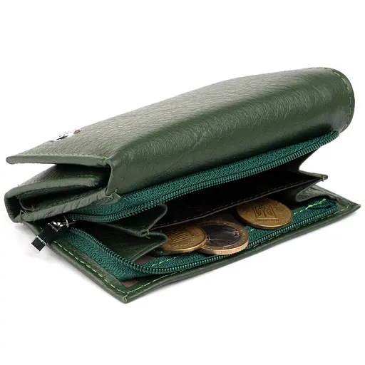 Горизонтальное портмоне из кожи унисекс на магните ST Leather 12х7.5х2.5 см acs0029678 - фото 4