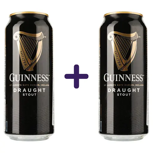 Пиво Guinness Draught темное 4.2% ж/б 0.44 л х 2 шт.