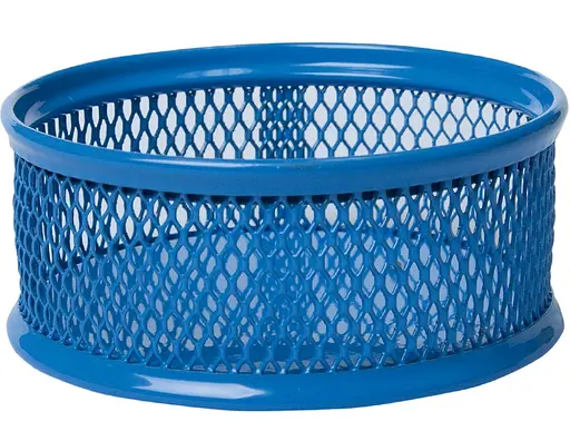 Подставка для скрепок, металлическая, синий