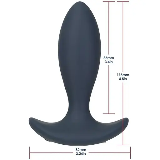 Анальна пробка з пульсацією Lux Active Throb 4.5" Пульт дистанційного керування - фото 2