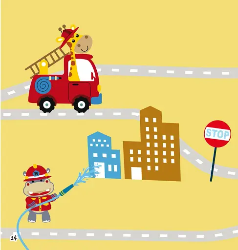 Розмальовки, аплікації, завдання. Пожежний патруль. 40 наліпок - фото 4